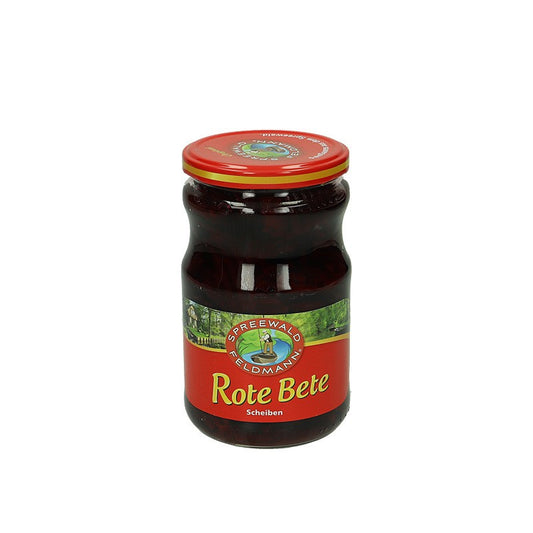 Spreewald Feldmann Rote Bete in Scheiben 670g Glas, 430g